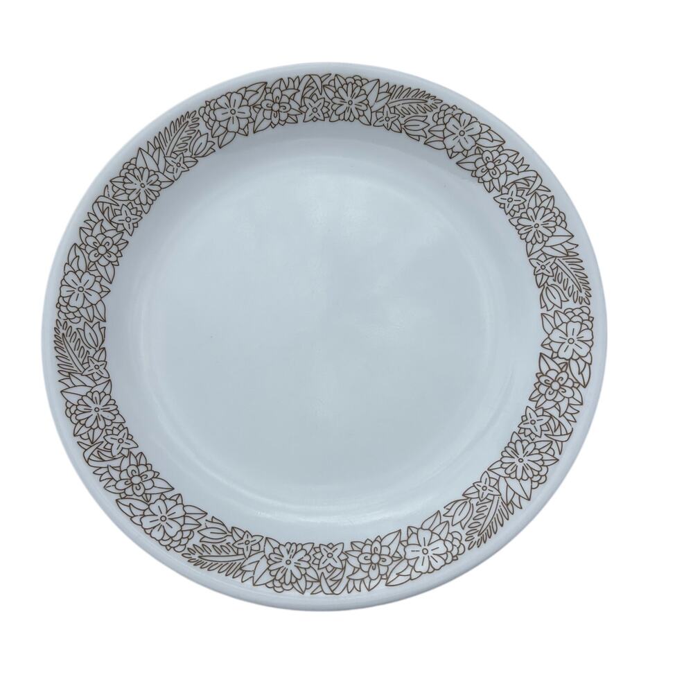 Corelle Corning Vintage Woodland Brown Floral 10 1/4” Dinner Plate